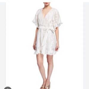 EXC Tanya Taylor White Lace Gabriela Dress Medium $286